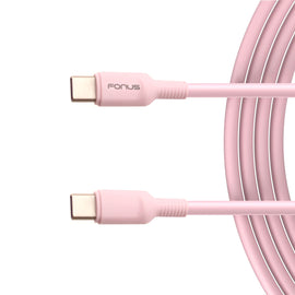 Pink 10ft Long Cable,  Power Cord PD Fast Charger USB-C to Type-C  - AWA15 1585-1