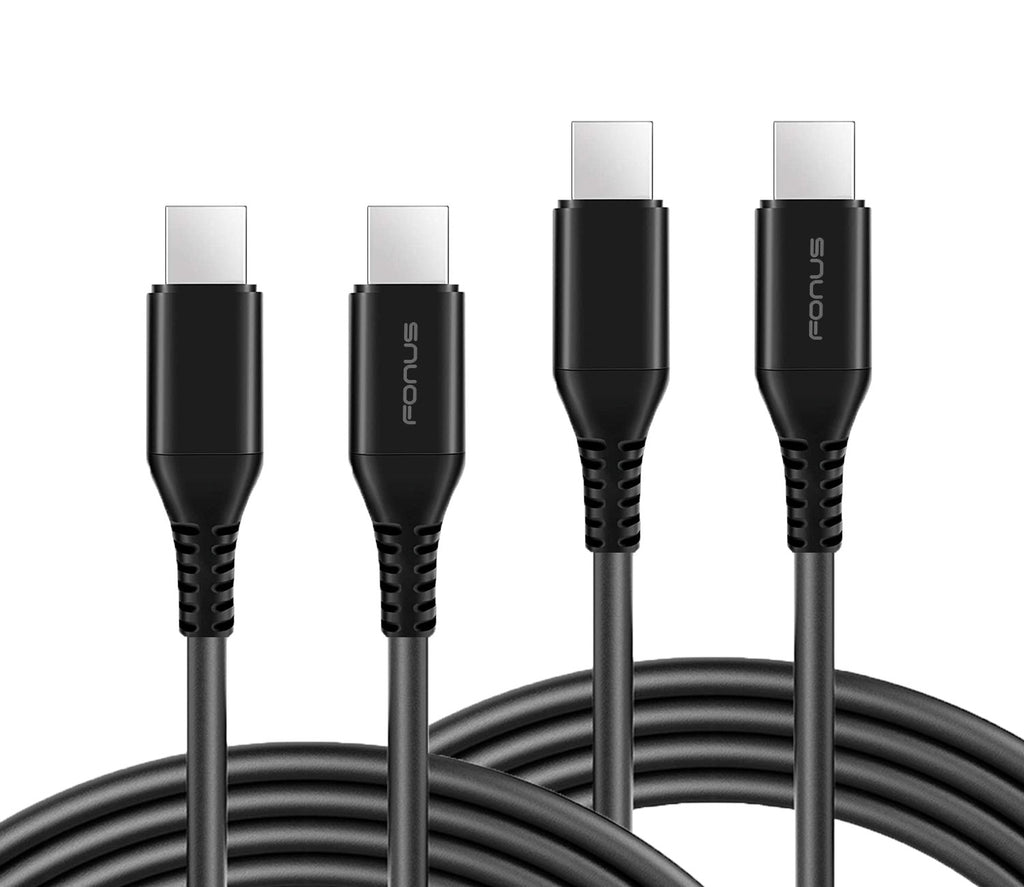 6ft and 10ft Long PD USB-C Cables, USB-C to USB-C Power Wire TYPE-C to TYPE-C Cord Fast Charge - AWY66