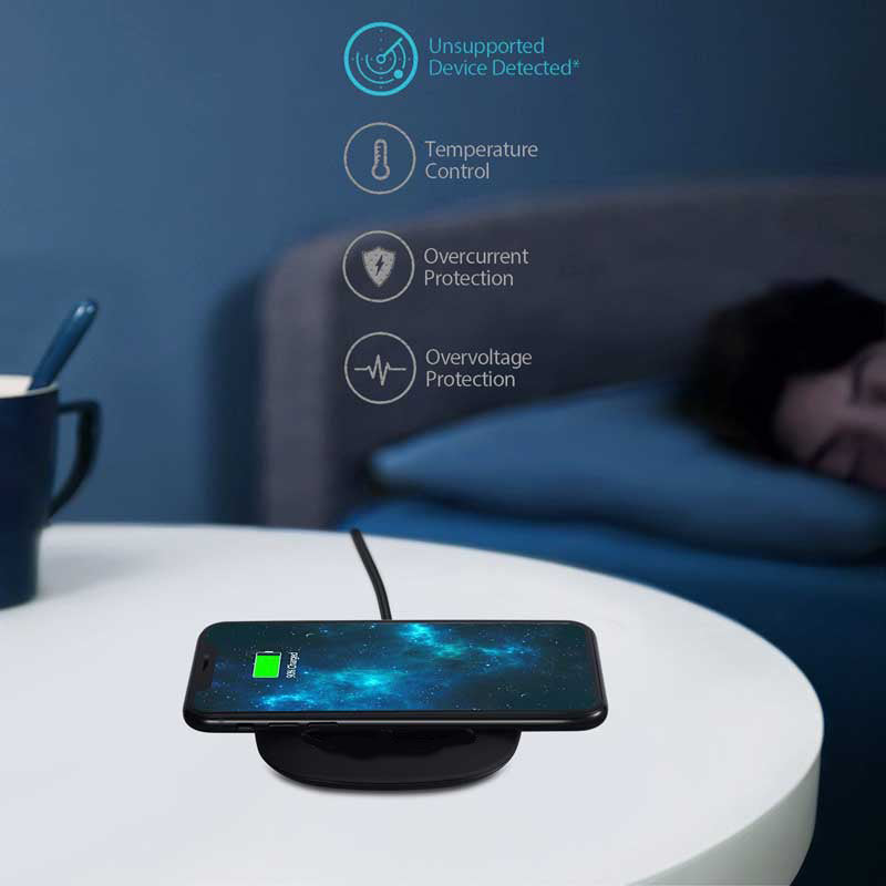 Wireless Charger, Slim Charging Pad 7.5W and 10W Fast