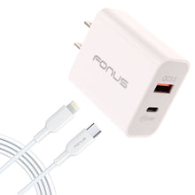 Load image into Gallery viewer, 36W PD Home Charger, Power Cord USB-C 6ft Long Cable Fast Type-C - AWE40