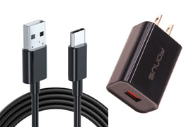 18W Fast Home Charger,  Power Wire USB Wall Adapter Type-C Cord 6ft Long USB-C Cable  - AWY16 1737-1