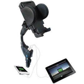 Car Mount, USB Port DC Socket Holder Charger - AWD52