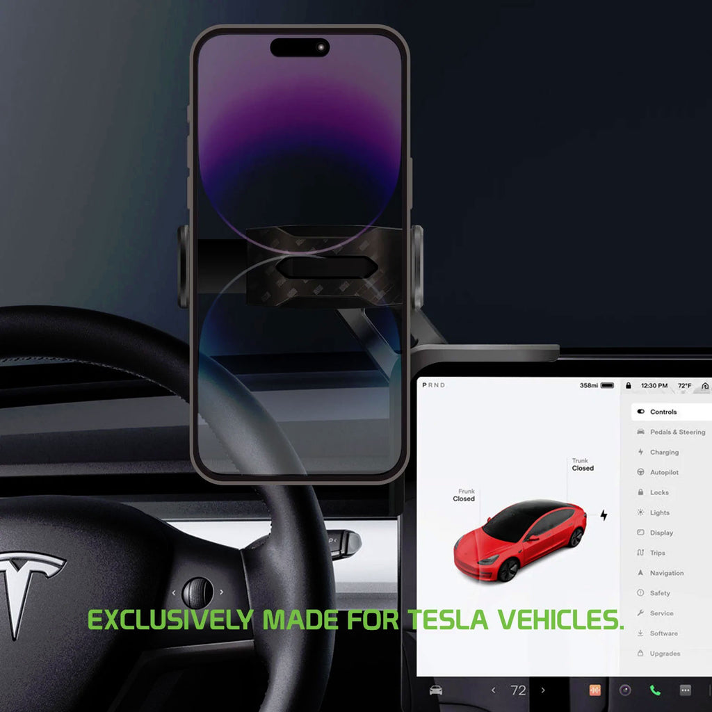 Car Mount, (For Tesla Model 3 and Y ONLY) Dock Strong Grip Display Phone Holder - AWY48