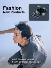 Load image into Gallery viewer, Wireless Ear-Clip TWS Earphones, Charging Case True Stereo Bone Conduction Headphones Bluetooth Earbuds - AWZ30
