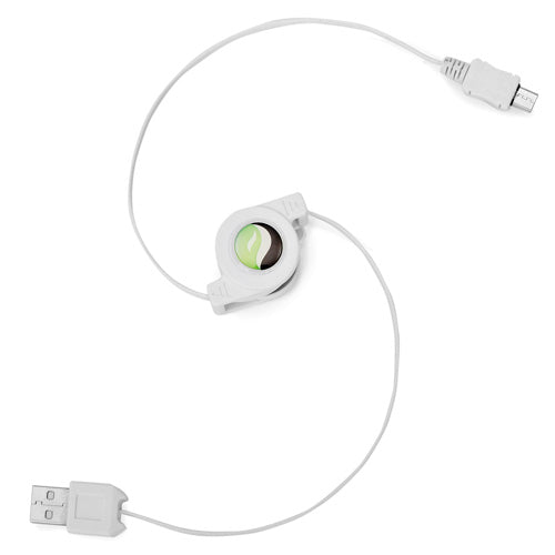 USB Cable, Power Charger MicroUSB Retractable - AWC65