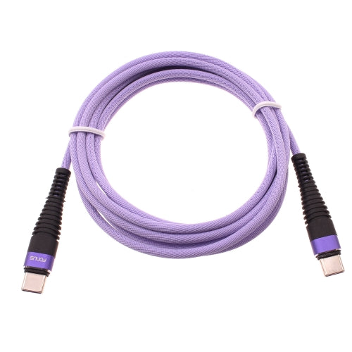 Purple 10ft PD Cable, Power Extra Long Fast Charger Cord Type-C to USB-C - AWA95