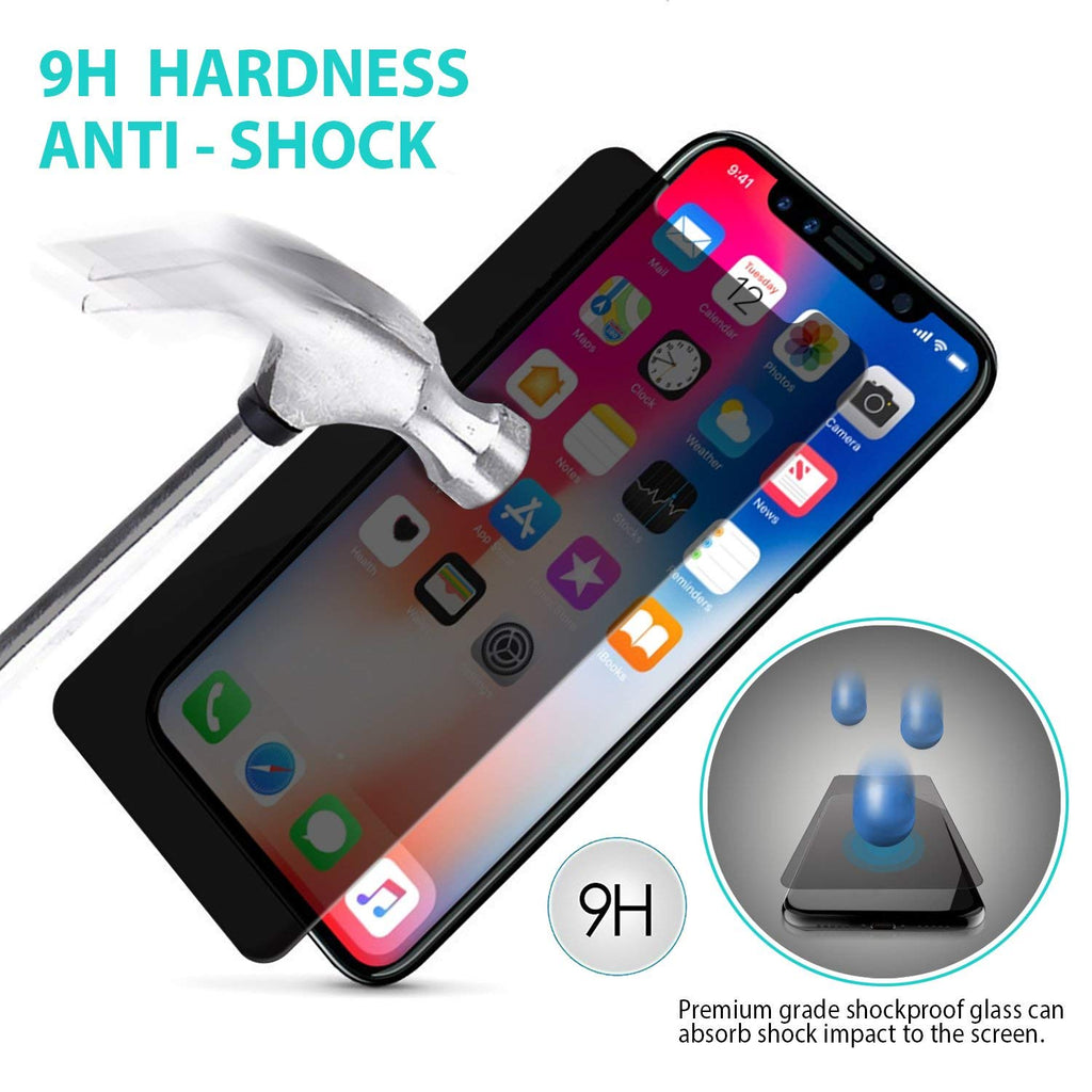 3 Pack Privacy Screen Protector , Anti-Peep Anti-Spy Curved Tempered Glass - AW3R71
