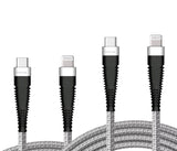 6ft and 10ft Long PD USB-C Cables, Sync Type-C to iPhone Wire Power Cord Fast Charge - AWY54