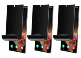 3 Pack Privacy Screen Protector, Anti-Spy Anti-Peep Fingerprint Works TPU Film - AW3Z23