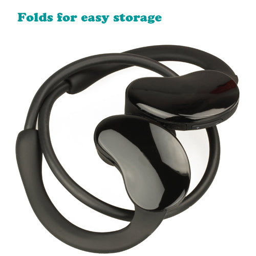 Wireless Headphones, Neckband Folding Hands-free Mic Sports Earphones - AWD15