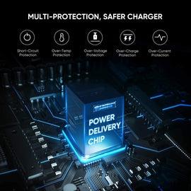 18W PD Home Charger, Power Quick 10ft Long Cable Fast Type-C - AWE03