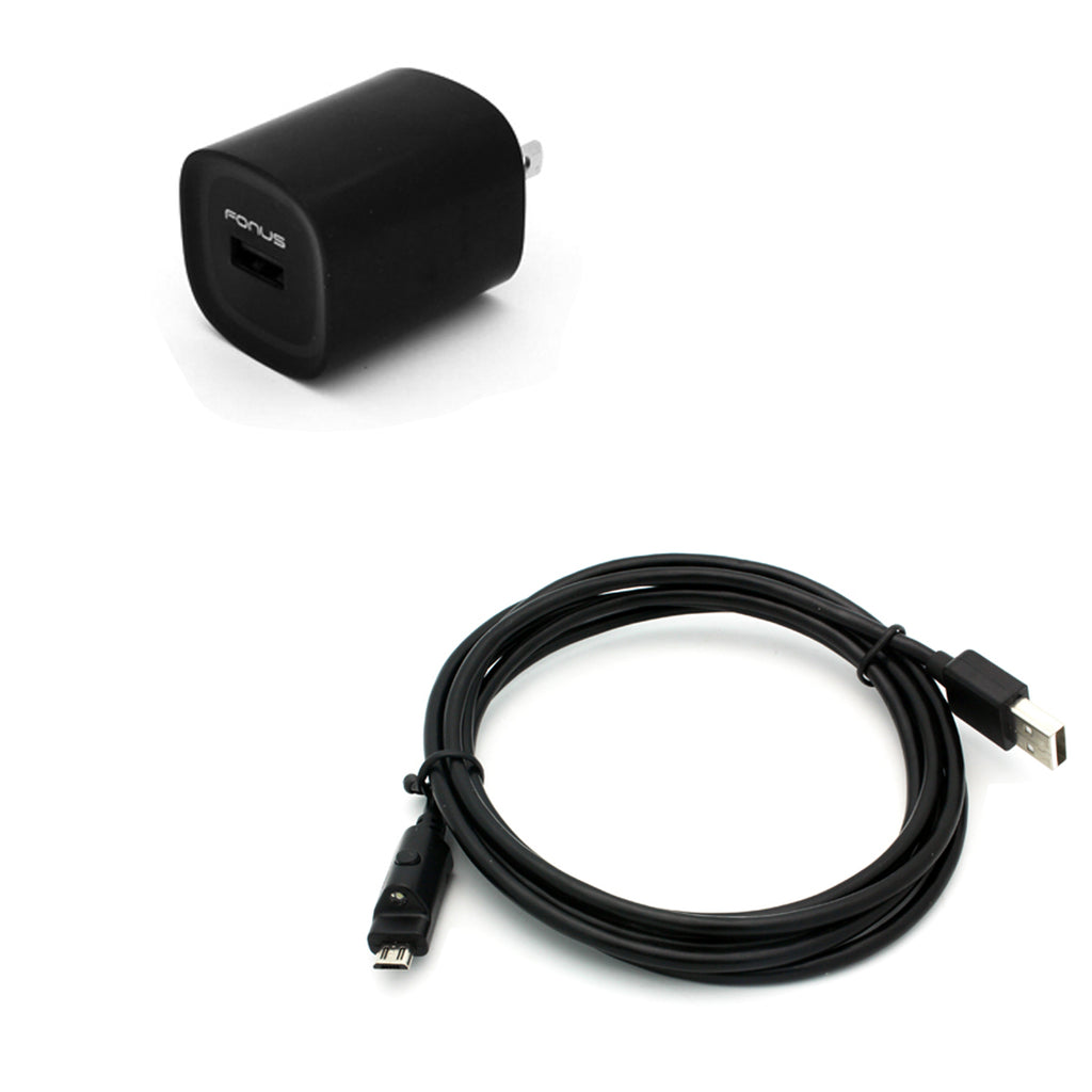 Home Charger, Wall Micro USB 6ft Cable 2.4A - AWC12