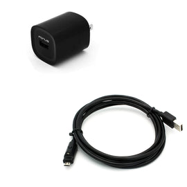 Home Charger,  Wall Micro USB 6ft Cable 2.4A  - AWC12 813-1