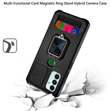 Load image into Gallery viewer, Hybrid Case Cover, Shockproof Card Slot Kickstand Metal Ring - AWZ63