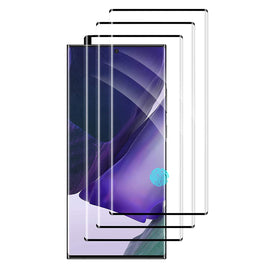 3 Pack Screen Protector , Full Cover 3D Curved Edge (Fingerprint Unlock) Tempered Glass - AW3E92