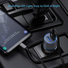 Load image into Gallery viewer, Quick Car Charger, Power Type-C PD 2-Port USB Cable 36W - AWL91