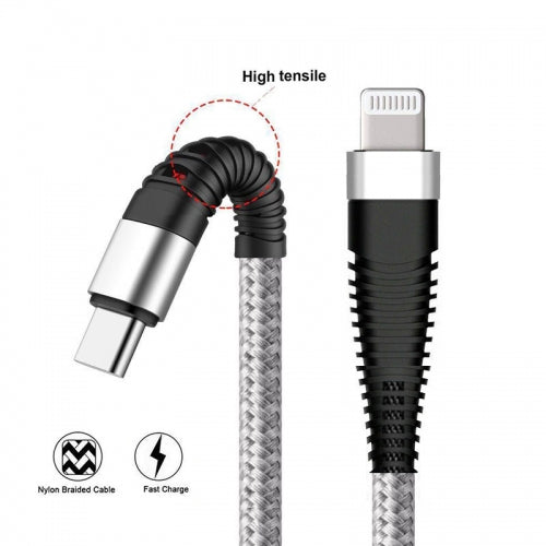 PD Cable, Power Fast Charger USB-C to iPhone 6ft - AWE37