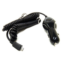 Load image into Gallery viewer, Car Charger, Power Cable Coiled Micro-USB - AWB59