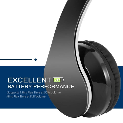 Wireless Headphones, Hands-free w Mic Headset Foldable - AWL81