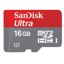 Load image into Gallery viewer, 16GB Memory Card, Class 10 MicroSD High Speed Sandisk Ultra - AWR16