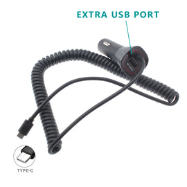 Quick Car Charger, DC Socket Adapter Power Type-C - AWM80