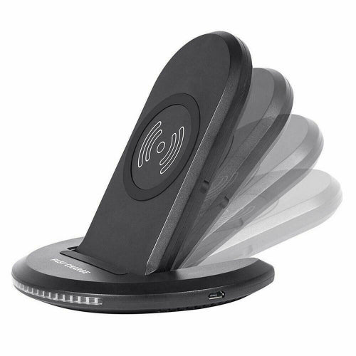 Wireless Charger, 2-Coils Stand Folding 15W Fast - AWA82