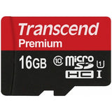 16GB Memory Card, Class 10 MicroSD High Speed Transcend - AWV22