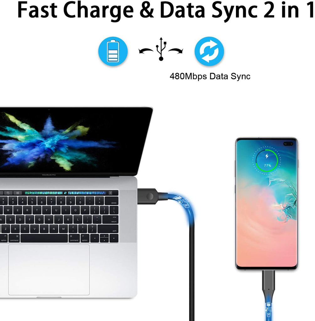 6ft USB-C Cable, Wire Power Charger Cord Type-C - AWD93