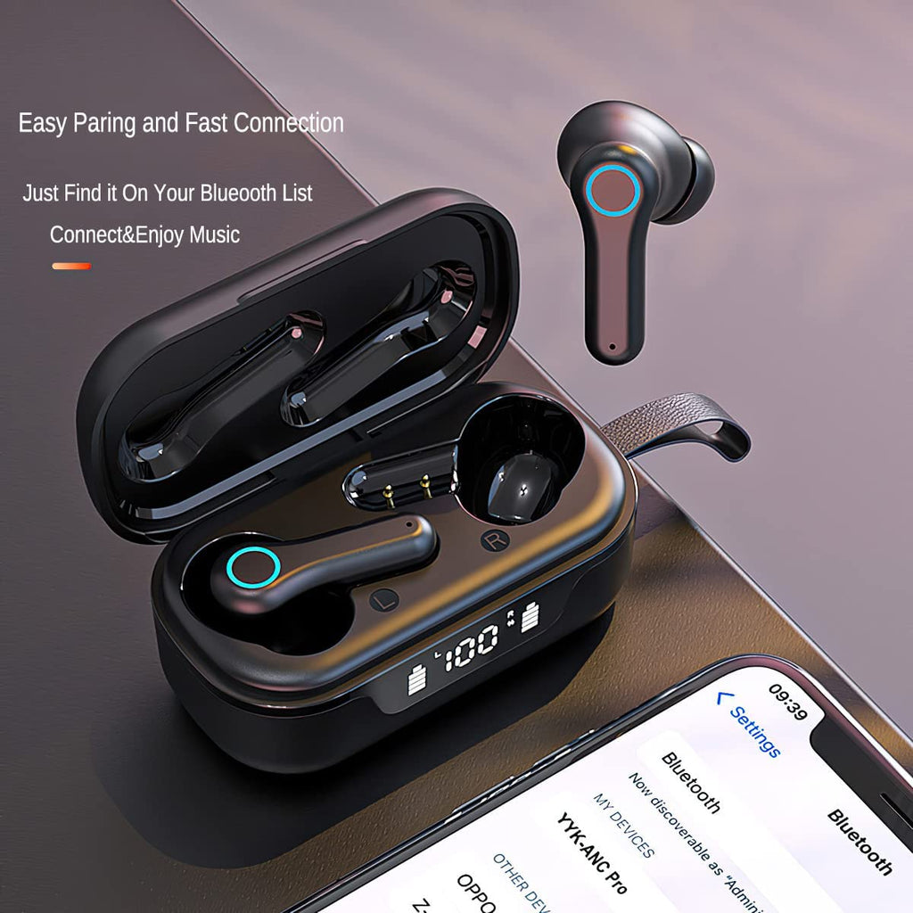 TWS Wireless Earphones, Headset True Stereo Headphones ANC Earbuds - AWE70