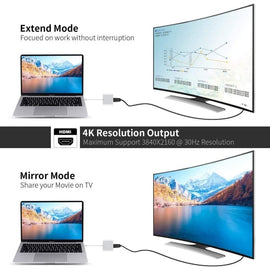USB-C to 4K HDMI Adapter, TV Video Hub Charger Port HDTV Adapter PD Port - AWX97
