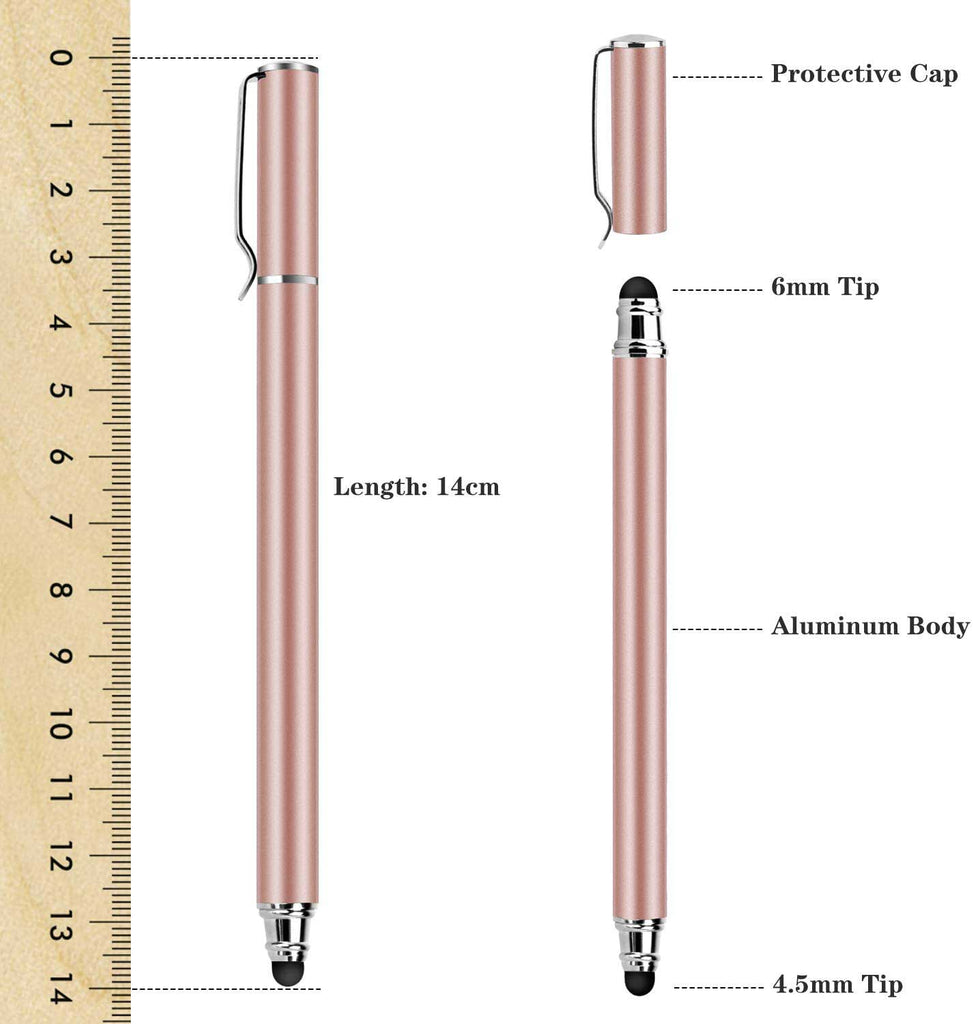 Pink Stylus, Lightweight Aluminum Fiber Tip Touch Screen Pen - AWZ52
