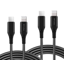 Load image into Gallery viewer, 6ft and 10ft Long PD USB-C Cables, Data Sync Type-C to iPhone Wire Power Cord Fast Charge - AWY52