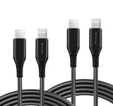 6ft and 10ft Long PD USB-C Cables, Data Sync Type-C to iPhone Wire Power Cord Fast Charge - AWY52
