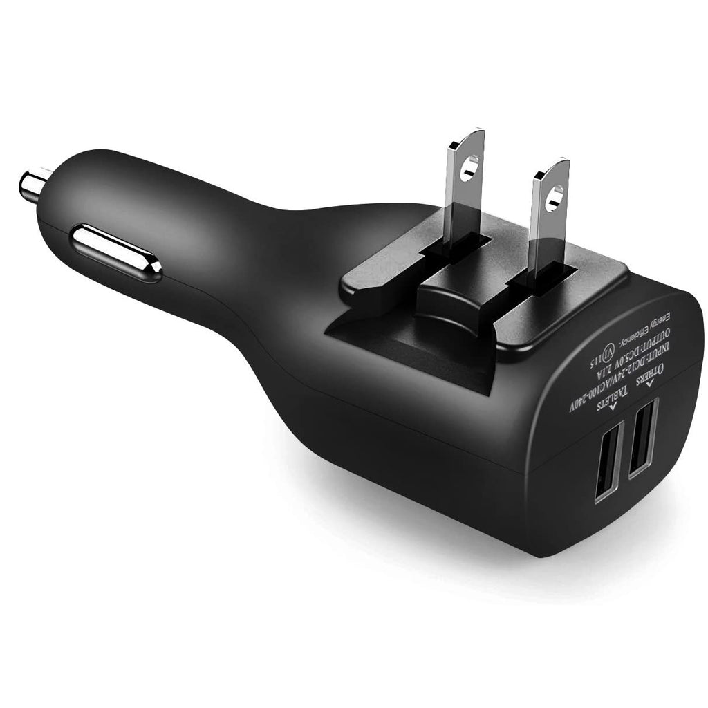 Car Home Charger, Adapter Power 2-in-1 2-Port USB - AWM67