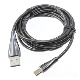 Metal USB Cable, Power Charger Cord Type-C 6ft - AWR89
