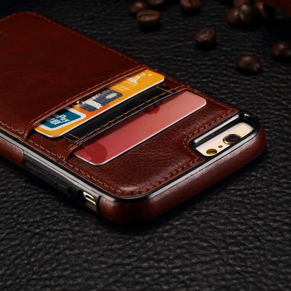 Leather Case, Cover Wallet Slots Card ID - AWN17