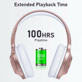 Wireless Headphones, Hands-free w Mic Headset Foldable - AWCM1