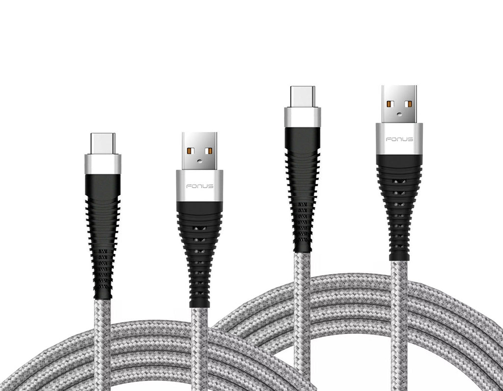 6ft and 10ft Long USB-C Cables, Data Sync Power Wire TYPE-C Cord Fast Charge - AWY70
