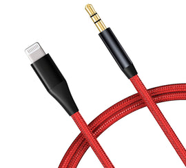 Aux Cable, Speaker Wire Car Stereo Aux-in Audio Cord MFI Lightning to 3.5mm - AWA72