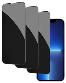 3 Pack Privacy Screen Protector, Anti-Peep Anti-Spy Curved Tempered Glass - AW3Z26