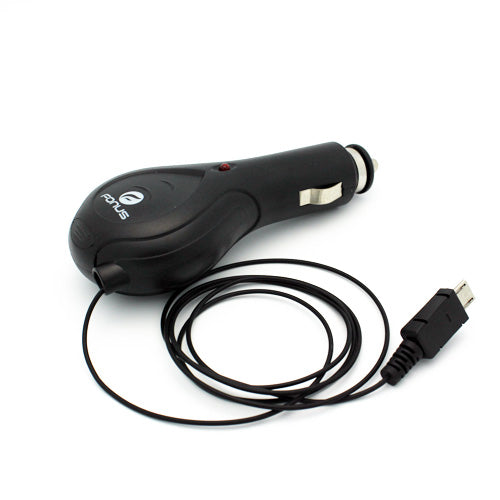 Car Charger, Power DC Socket MicroUSB Retractable - AWC18