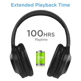 Wireless Headphones, Hands-free w Mic Headset Foldable - AWL82