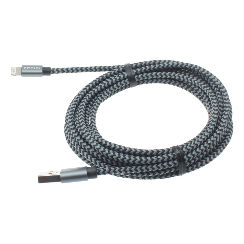 10ft USB Cable, Braided Wire Power Charger Cord - AWR40