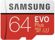 Load image into Gallery viewer, 64GB Memory Card, Class 10 MicroSD High Speed Samsung Evo - AWI98