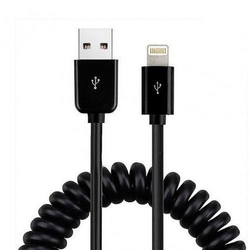 Car Charger, Quick Charge Coiled Cable 2-Port USB 36W Fast - AWE38