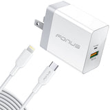 36W PD Home Charger, Power Cord USB-C 6ft Long Cable Fast Type-C - AWE05