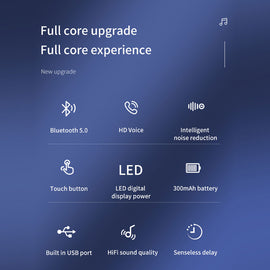 Wireless Earphone, Single Handsfree Headphone Boom Mic Ear-hook - AWY47