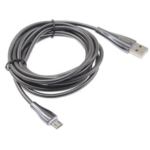 Load image into Gallery viewer, Metal USB Cable, Power Charger Cord MicroUSB 6ft - AWR90