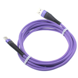10ft USB Cable, Power Charger Cord Type-C Purple - AWR92