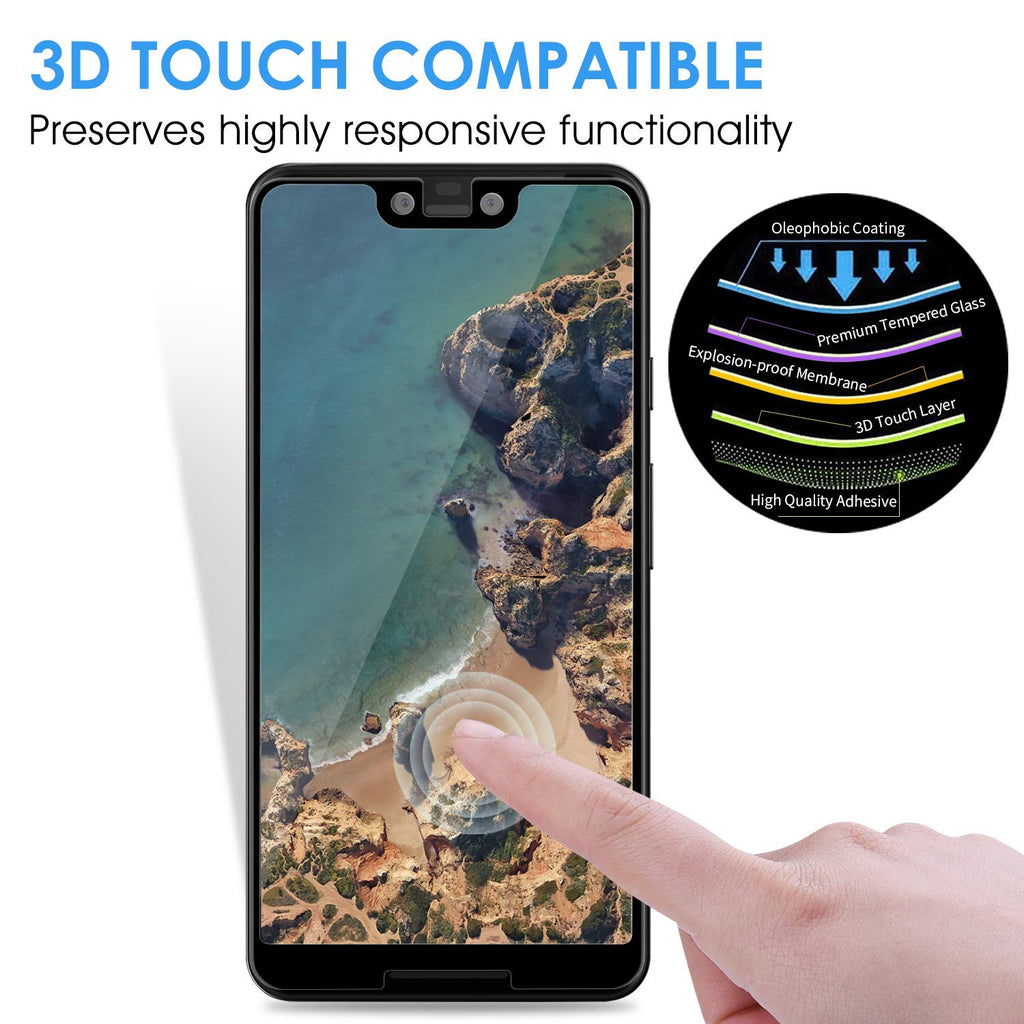 Screen Protector, Full Cover Curved Edge 5D Touch Tempered Glass - AWR56